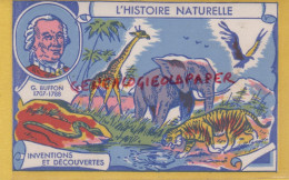 RARE BUVARD HISTOIRE NATURELLE G. BUFFON - INVENTIONS DECOUVERTES-ELEPHANT TIGRE-IMPRIMERIE ARMORICAINE NANTES - Dieren