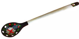 Art Traditionnel Russe (Khokhloma)  Cuillère (grand Modèle) Bois Peint Et Laqué - Löffel