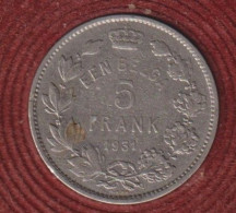 Een Belga - 5 Frank Albert I 1931 FL Pos. B - 5 Francs & 1 Belga