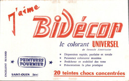 L1902 - BUVARD - BIDÉCOR - PEINTURES FOURNIER - SAINT OUEN - Verf & Lak