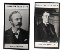 BK04 - FELIX POTIN CARDS - LORD BALFOUR - LORD CHAMBERLAIN - Félix Potin