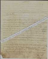 NOBLESSE EMIGRES  BRETAGNE 1828 LETTRE Sign. Pour Le Baron De Moyria En Son Hotel Rue Culture Ste Catherine Le Marais - Historical Documents