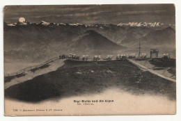 Rigi-Kulm Und Die Alpen. Alt. 1800 M. Alte Ansichtskarte - Arth