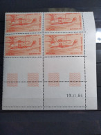 France N° PA 58 Bloc De 4 Neuf** Coin Daté - Luftpost