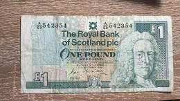 Scotland，1 Pound，1988，VG Condition，pick 251a - 1 Pound