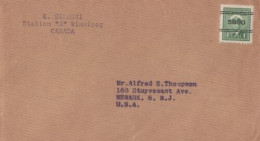 ZAYIX Canada Cover 1c George VI War Issue Precancel Station "B" Winnipeg - Autres & Non Classés