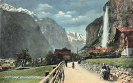 [-5%] SUISSE - Strasse In Lauterbrunnen - Ed H Guggenheim & Co N°13403 - Animé - Colorisé - Clôture - Carte Postale Anci - Lauterbrunnen