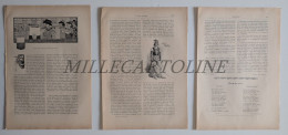 IL PALIO DI SIENA - 3 Fogli Di Rivista Con Illustrazioni 1900 Circa - Altri & Non Classificati