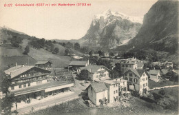 [-5%] SUISSE - Grindelwald 1037 M Mit Wetterhorn 3703 M - Village - Edit Photoglob Co Zurich - Carte Postale Ancienne - Grindelwald