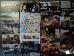 FOLKLORE ET GASTRONOMIE. LOT D UNE CENTAINE DE CPA / CPSM ET CPM. 1907 / 1986 - Collections & Lots