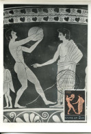 X5184 Greece, Maximum Card 1964  Olympic Games Of Tokyo,showing Fragment Of Antique Vase With Discobole - Maximumkarten (MC)