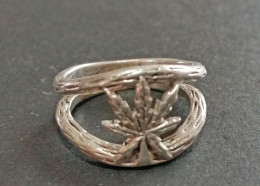 Bague Hippie Argent 925 Années 70 - Taille: 18.4mm - Bagues