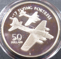 Isole Marshall - 50 Dollari 1991 - Aerei Della II° Guerra Mondiale - B-17 Flying Fortress - KM# 79 - Marshall