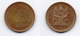 Rhodesia 1 Cent 1977 - Rhodésie