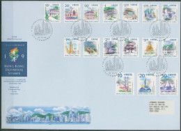 Hongkong 1999 Freimarken Bauwerke Sehenswürdigkeiten 897/12 FDC (SG99387) - FDC