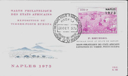 RÉPUBLIQUE  RWANDAISE  20  OCT  1973  -  Salon Philatélique Des Etats Africains - 1970-1979