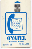 BURKINA FASO - CHIP CARD - ONATEL - WHITE 50 UNITS - ISO SC7 C5A153781 - Burkina Faso