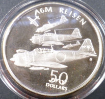 Isole Marshall - 50 Dollari 1991 - Aerei Della II° Guerra Mondiale - Mitsubishi A6M Reisen - KM# 48 - Marshall