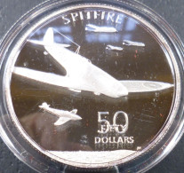 Isole Marshall - 50 Dollari 1991 - Aerei Della II° Guerra Mondiale - Supermarine Spitfire - KM# 46 - Marshall