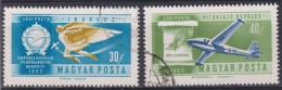 EU-P18 - Hongrie 1962 - Poste Aérienne YT 232 Et 233 (o) - Used Stamps