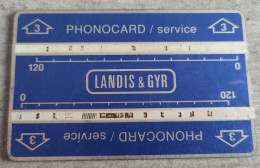 Switzerland - Phonocard Service 3 (512K - 2nd Print 2000 Ex.) [Landis & Gyr TEST CARD] - Switzerland