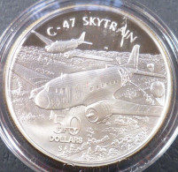 Isole Marshall - 50 Dollari 1991 - Aerei Della II° Guerra Mondiale - Douglas C-47 Dakota Skytrain - KM# 78 - Marshall