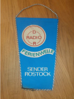 Alter Wimpel - Radio DDR - Sender Rostock - Ferienwelle !! - Libros Y Esbozos
