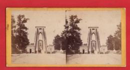 STEREOGRAPH.   CLIFTON SUSPENSION BRIDGE. C 1900 - Stereoscopes - Side-by-side Viewers