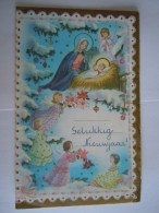 Nieuwjaarsbrief Lettre De Nouvel An 1969 Ranst Kerststal Engelen Edit Italy AR V-4-N/4 Form. 13,5 X 21 Cm - Autres & Non Classés