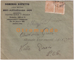 ENVELOPE DOMINGO REPETTO FERRETERIA Y BAZAR BUENOS AIRES ARGENTINA - Gebruikt