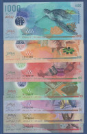 MALDIVES - P.A26 26 27 28 29 30 31 - SET 7pcs 5 10 20 50 100 500 1000 Rufiyaa 2015 UNC, S/n: See Photos - Maldive