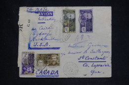 OUBANGUI CHARI - France Libre Sur Env > Le Canada 1941 + Contrôles Par Avion Via Le Caire/Sydney/Auckland/NY - L 164759 - Lettres & Documents