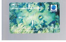 INDONESIA - TELKOM  - MARINE LIFE: CLAM, TRIDACNA GIGAS  - USED - RIF. 10375 - Other & Unclassified