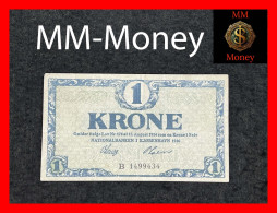 DENMARK 1 Krone 1916   P. 12   VF \ AXF - Denmark