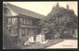 AK Steffisburg, Kinder Vor Dem Schnittweierbad  - Steffisburg