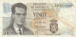 BANCONOTA BELGIO 20 1964 VF  (B_1540 - Altri & Non Classificati