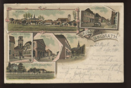 67 - BRUMATH - GRUSS AUS - CARTE LITHOGRAPHIQUE  - Brumath