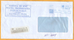 2016 Moldova Moldavie Moldau  ATM  Service Franking. Machine Stamps. Posta Moldovei Cover - Machine Labels [ATM]