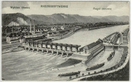 BL Augst. Rheinkraftwerke Mit Schleuse Und Schiffen, Wylen, G. Metz, Ungebraucht - Augst