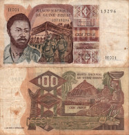 Guinea Bissau, 100 Pesos 1975, Pick 2(a), VF - Guinea-Bissau