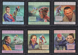 Delcampe - Guinea - Cycling Champions - 2012 - Cyclisme