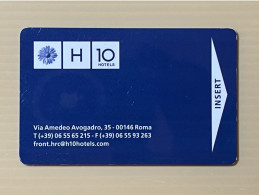 H10 Hotel Roma Room Key Card Keycard, 1 Used Card - Other & Unclassified