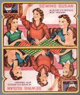 SEWING SUSAN - PORTA AGHI DA CUCITO - VINTAGE ANNI 50-60 - POCHETTE EN CARTON AVEC 10 AIGUILLES A COUDRE (STAMP447) - Altri & Non Classificati