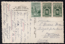 MONACO  /1948 CARTE POSTALE POUR LA SUISSE - Covers & Documents