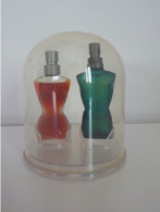 Coffret  Cadeau Jean-Paul Gaultier 2 Miniatures Femme Et Homme Sous Globe Transparent - Miniatures Womens' Fragrances (in Box)
