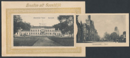 Leporello-AK Soestdijk, Koninklijk Paleis, Soest In Vogelvlucht, Torenstraat & Op De Hoeve  - Soestdijk