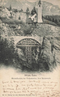 ALBULA-BAHN - Müstailbrücke Bei Tiefenkasten, Pont En Construction. - Tiefencastel