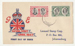 Southern Rhodesia 1947 Royal Visit FDC B250220 - Zuid-Rhodesië (...-1964)