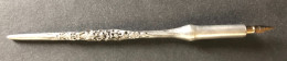 Porte Plume En étain Dentelle Et Son Support - Année 1900 - Pens
