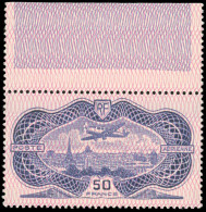 15b - 50F. Burelage Renversé. BdeF. SUP. - Other & Unclassified